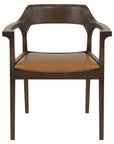 Essen armchair with plush cushions, wide armrests, and modern wood frame | theMADgroup