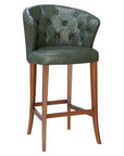 Flint Beta Deluxe barstool with tall backrest and cushioned seat in a modern design | theMADgroup