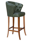 Flint Beta Deluxe barstool with tall backrest and cushioned seat in a modern design | theMADgroup