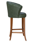 Flint Beta Deluxe barstool with tall backrest and cushioned seat in a modern design | theMADgroup