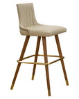 Harper Beta barstool with slim frame, curved backrest, and compact seat design | theMADgroup