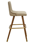Harper Beta barstool with slim frame, curved backrest, and compact seat design | theMADgroup