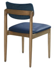 Helena 2 Side Chair with sleek wooden frame and dual-tone upholstery | theMADgroup