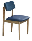 Helena 2 Side Chair with sleek wooden frame and dual-tone upholstery | theMADgroup