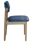 Helena 2 Side Chair with sleek wooden frame and dual-tone upholstery | theMADgroup