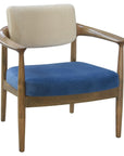 Helena Lounge 2 Chair with curved wooden arms and dual-tone upholstery | theMADgroup
