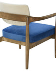 Helena Lounge 2 Chair with curved wooden arms and dual-tone upholstery | theMADgroup