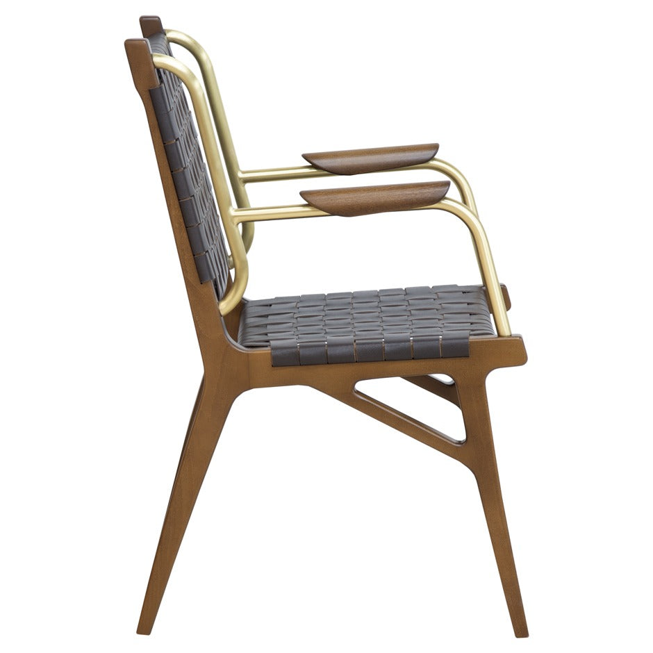 Kensington B Deluxe armchair with deep seat, elegant curves, and bold modern design | theMADgroup