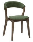 Matisse 2 Chair with curved wooden frame and bold upholstery | theMADgroup