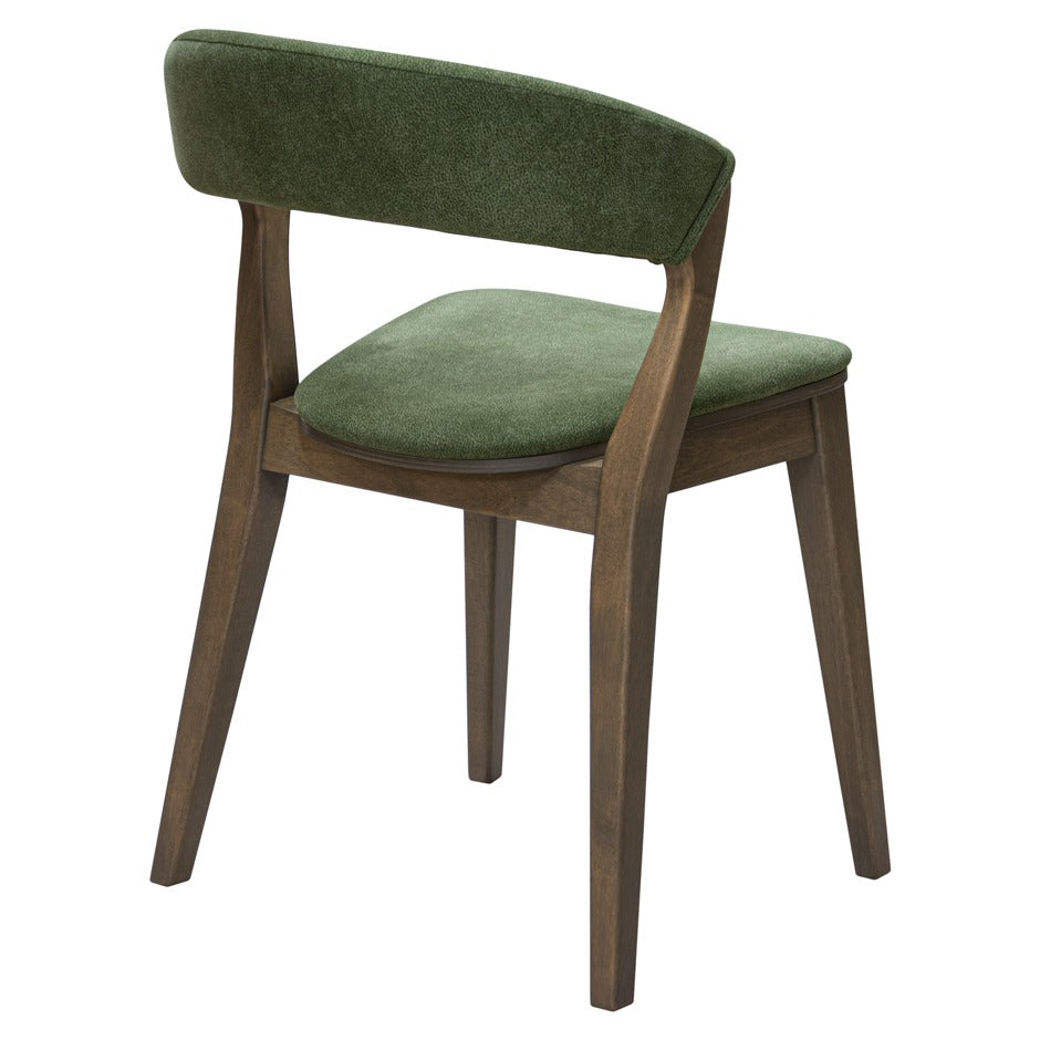 Matisse 2 Chair with curved wooden frame and bold upholstery | theMADgroup