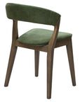 Matisse 2 Chair with curved wooden frame and bold upholstery | theMADgroup