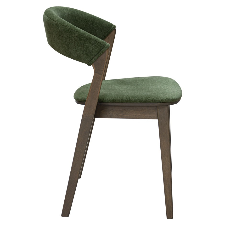 Matisse 2 Chair with curved wooden frame and bold upholstery | theMADgroup