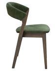 Matisse 2 Chair with curved wooden frame and bold upholstery | theMADgroup