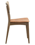 Monsanto 6 Dining Chair - Mid-century modern wood chair with cane back and tan seat | theMADgroup
