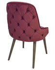 Newton 4 Chair with velvet back and leatherette seat | theMADgroup