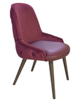 Newton 4 Chair with velvet back and leatherette seat | theMADgroup
