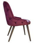 Newton 4 Chair with velvet back and leatherette seat | theMADgroup