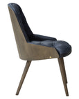 Newton Deluxe Chair with tufted upholstery and wooden legs | theMADgroup