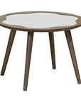 Newton Table - Small round wooden coffee table with unique cloud-shaped top | theMADgroup
