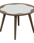 Newton Table - Small round wooden coffee table with unique cloud-shaped top | theMADgroup