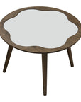 Newton Table - Small round wooden coffee table with unique cloud-shaped top | theMADgroup