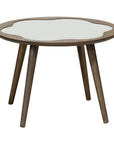 Newton Table - Small round wooden coffee table with unique cloud-shaped top | theMADgroup