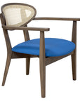 Riviera Lounge 3 Chair with cane backrest and cushioned seat | theMADgroup