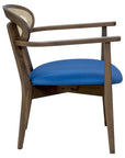 Riviera Lounge 3 Chair with cane backrest and cushioned seat | theMADgroup