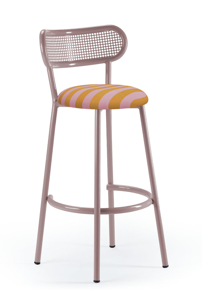 Louise Bar Chair with sage green metal frame and Belmondo 007 seat – theMADgroup