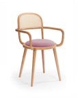 Luc Chair in Paris Pink with beech wood structure – theMADgroup