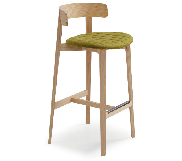 Maya H65 / H75 L TS Stool | Upholstered Wooden Stool | theMADgroup