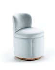 Mimi Chair in Barcelona Marjoram with solid wood swivel base – theMADgroup