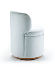 Mimi Chair in Barcelona Marjoram with solid wood swivel base – theMADgroup