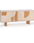 Olga sideboard with nude MDF body and oak feet | theMADgroup