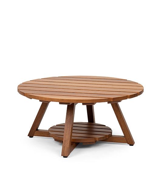 Compact outdoor side table with clean structure – Pitagora | theMADgroup