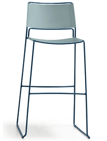 Slim H75 M CU Stool | Leather Stool by Paolo Vernier | theMADgroup