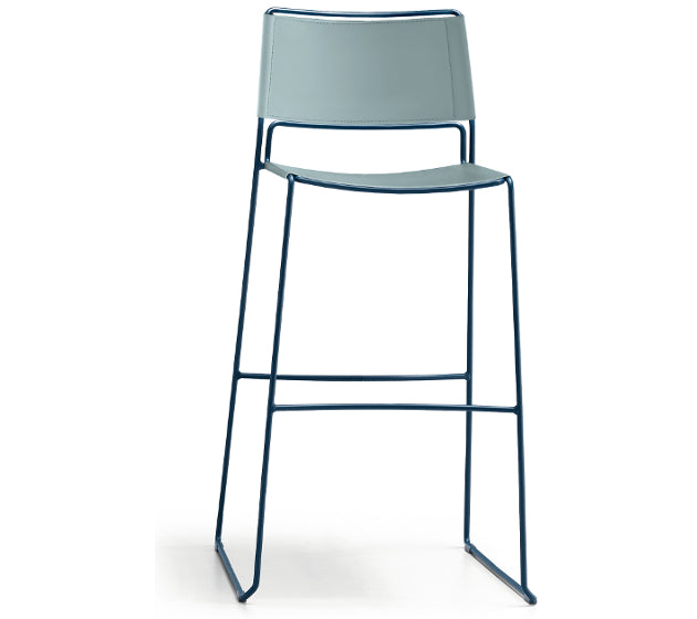 Slim H75 M CU Stool | Leather Stool by Paolo Vernier | theMADgroup