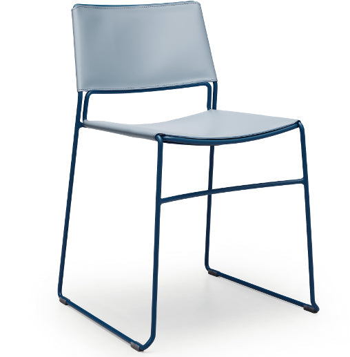 Buy Slim S M CU Chair | Leather Upholstered Dining Chair | theMADgroup