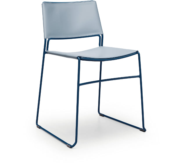 Buy Slim S M CU Chair | Leather Upholstered Dining Chair | theMADgroup