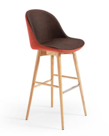 Sonny H75 LR TS Stool | Low Back Upholstered Bar Stool | theMADgroup