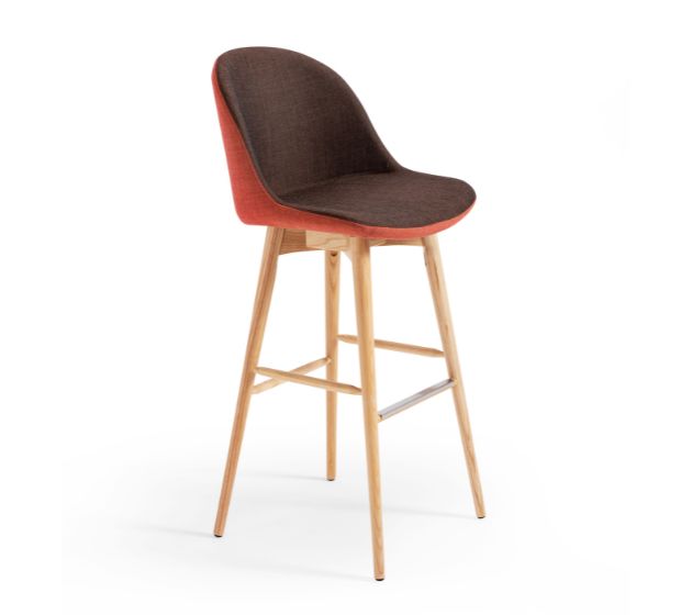 Sonny H75 LR TS Stool | Low Back Upholstered Bar Stool | theMADgroup