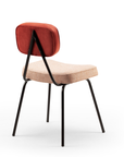 State Chair with Olavi Clementine seat, paprika back, and black metal legs – theMADgroup